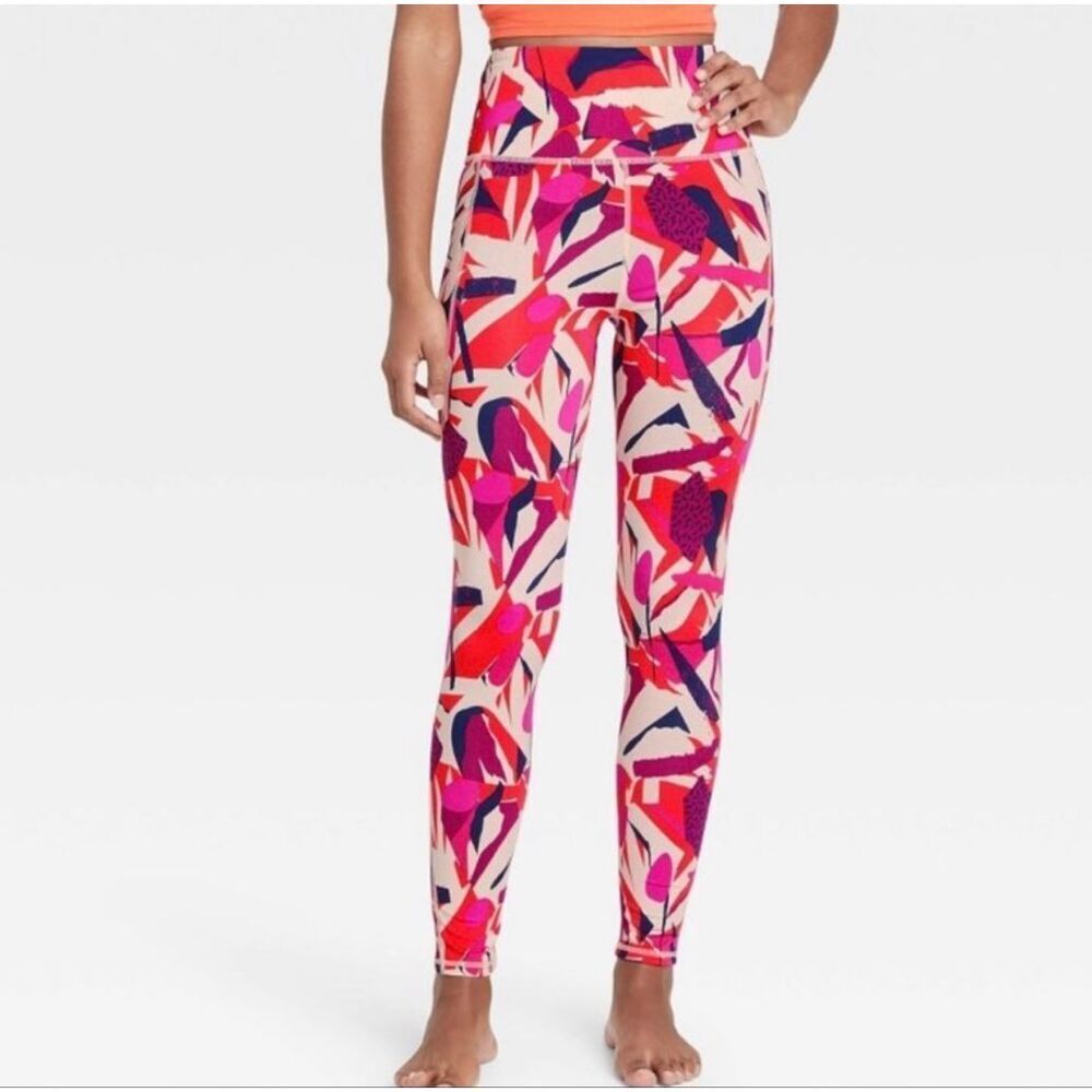 NWT Womens J Dow Fitness Black History Month Geometric Active Leggings - Sz 3X